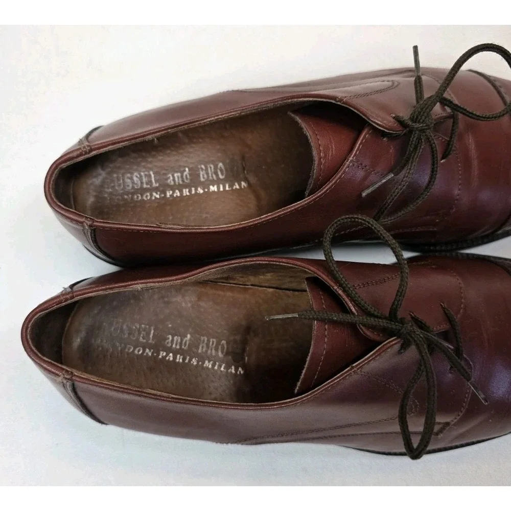 Vintage Mens Russell & Bromley Size EU 42 US 8 Leather Oxford Dress Shoes